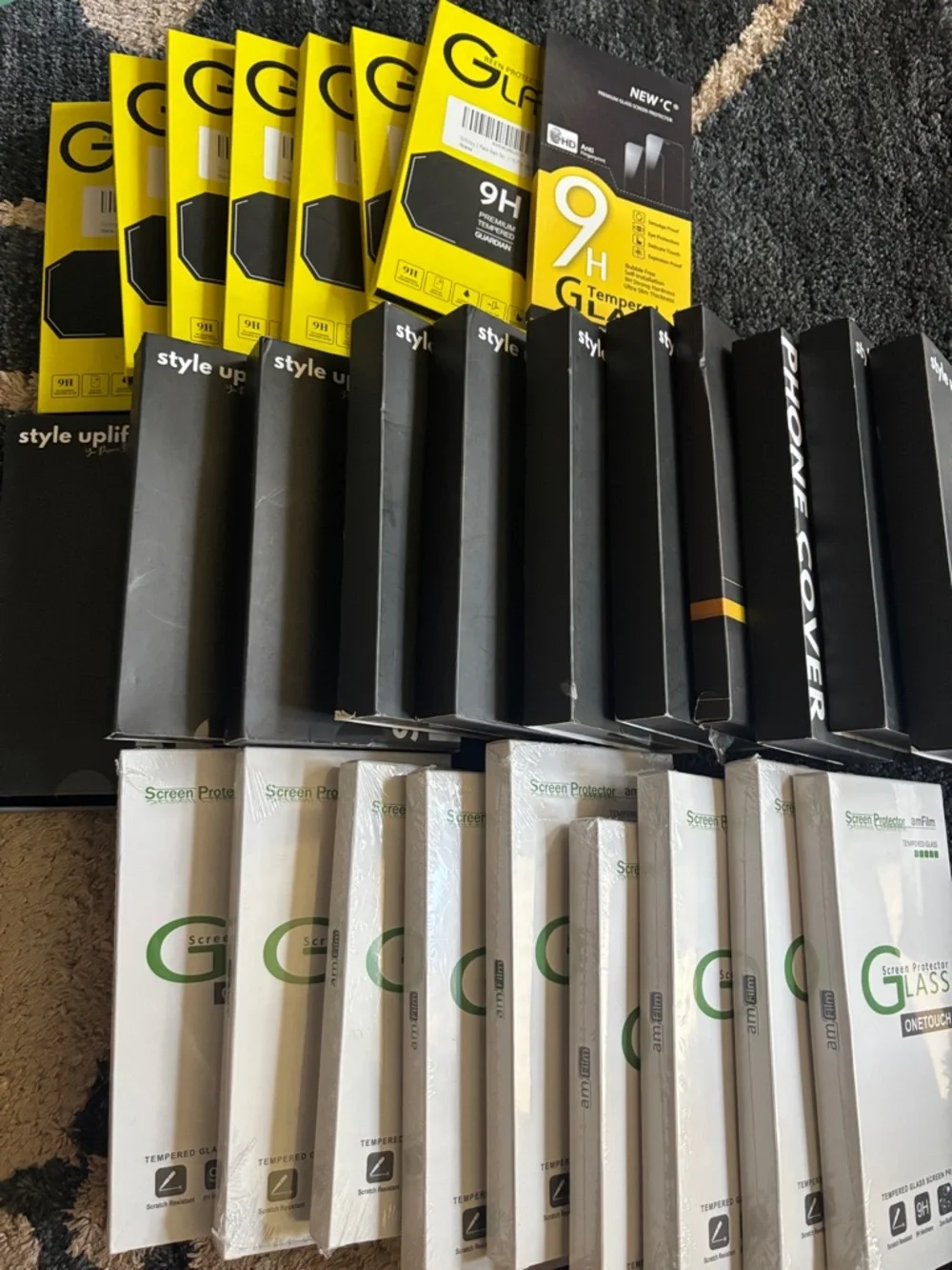 Bulk‎ Tempered Glass Screen Protectors and iphone16 cases